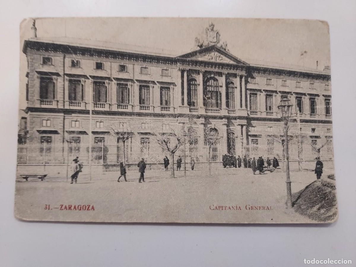 Postales: POSTAL ZARAGOZA CAPITANIA GENERAL. SIN CIRCULAR. Antigua. FOTOTIPIA MADRIGUERA 31