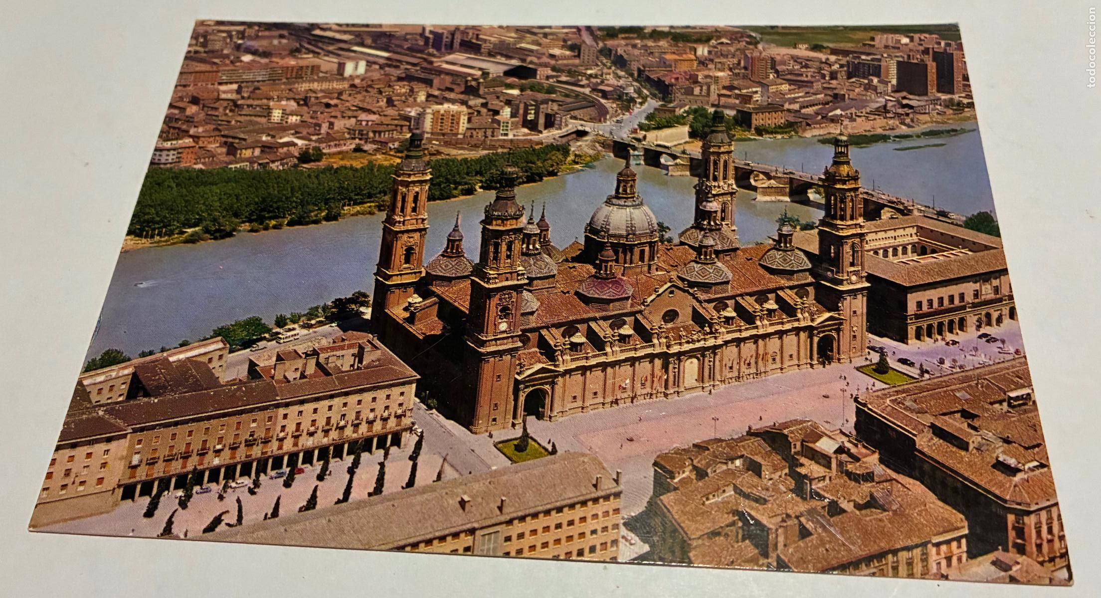 Postales: POSTAL DE ZARAGOZA, BASILICA DEL PILAR Y RIO EBRO