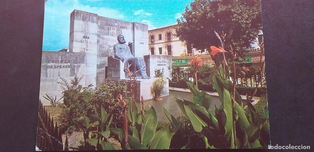 Postales: HUESCA-V15-III-150X105mm.-ESCRITA-GRAUS-MONUMENTO A JOAQUIN COSTA...