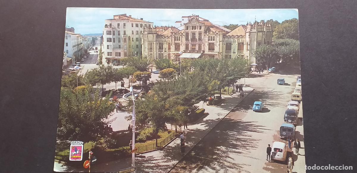 Postales: HUESCA-V15-III-150X105mm.-CIRCULADA-PLAZA NAVARRA...