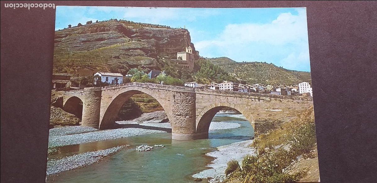 Postales: HUESCA-V15-III-150X105mm.-CIRCULADA-GRAUS-RIO ESERA...