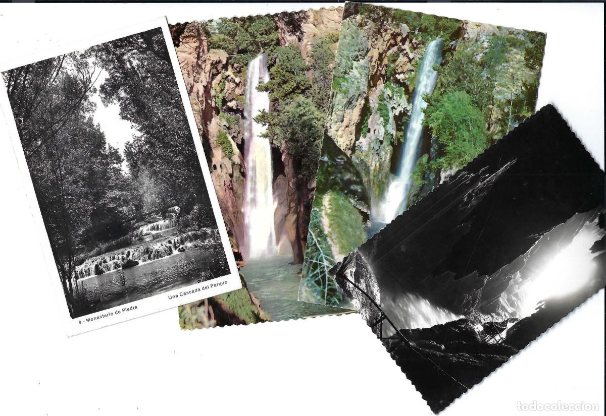 Postales: LOTE DE 4 POSTALES- MONASTERIO DE PIEDRA. ZARAGOZA