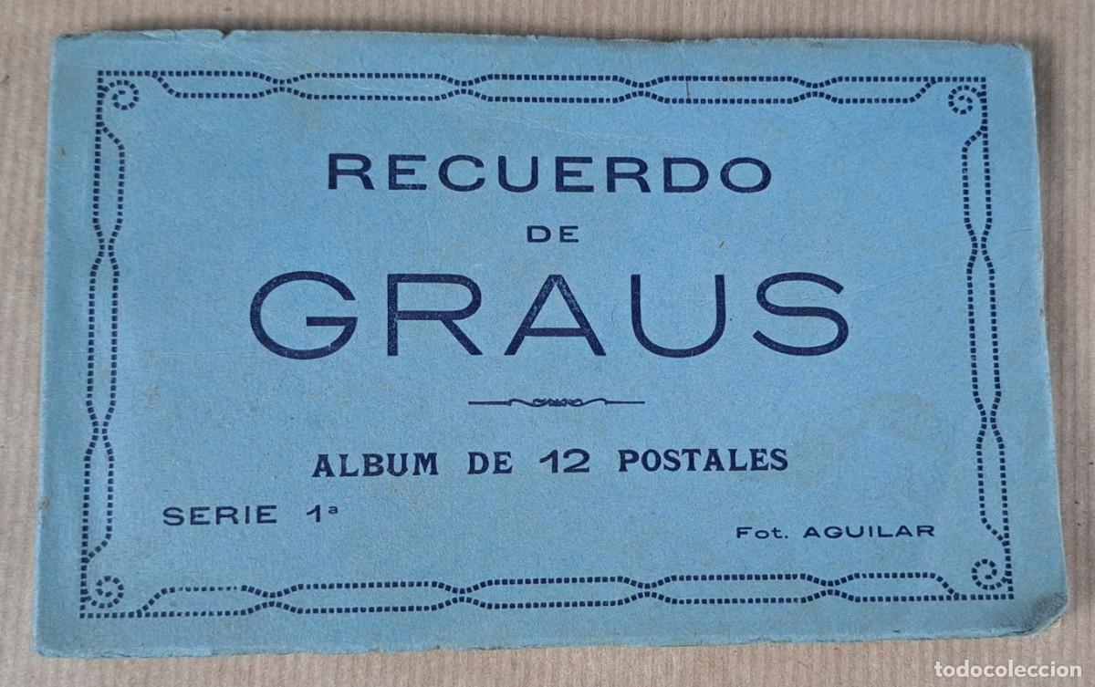 Postales: Graus, &aacute;lbum de 12 postales, serie 1, Foto Aguilar