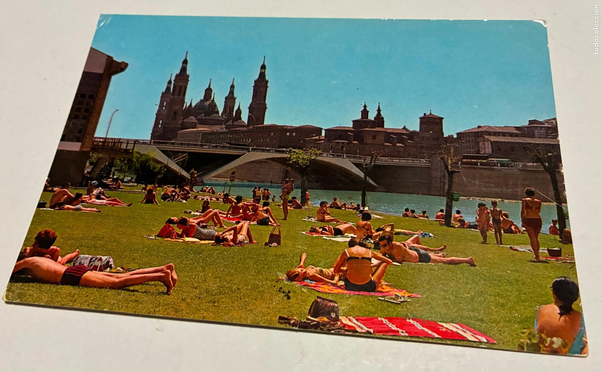 Postales: POSTAL ZARAGOZA PLAYA DEL RIO EBRO