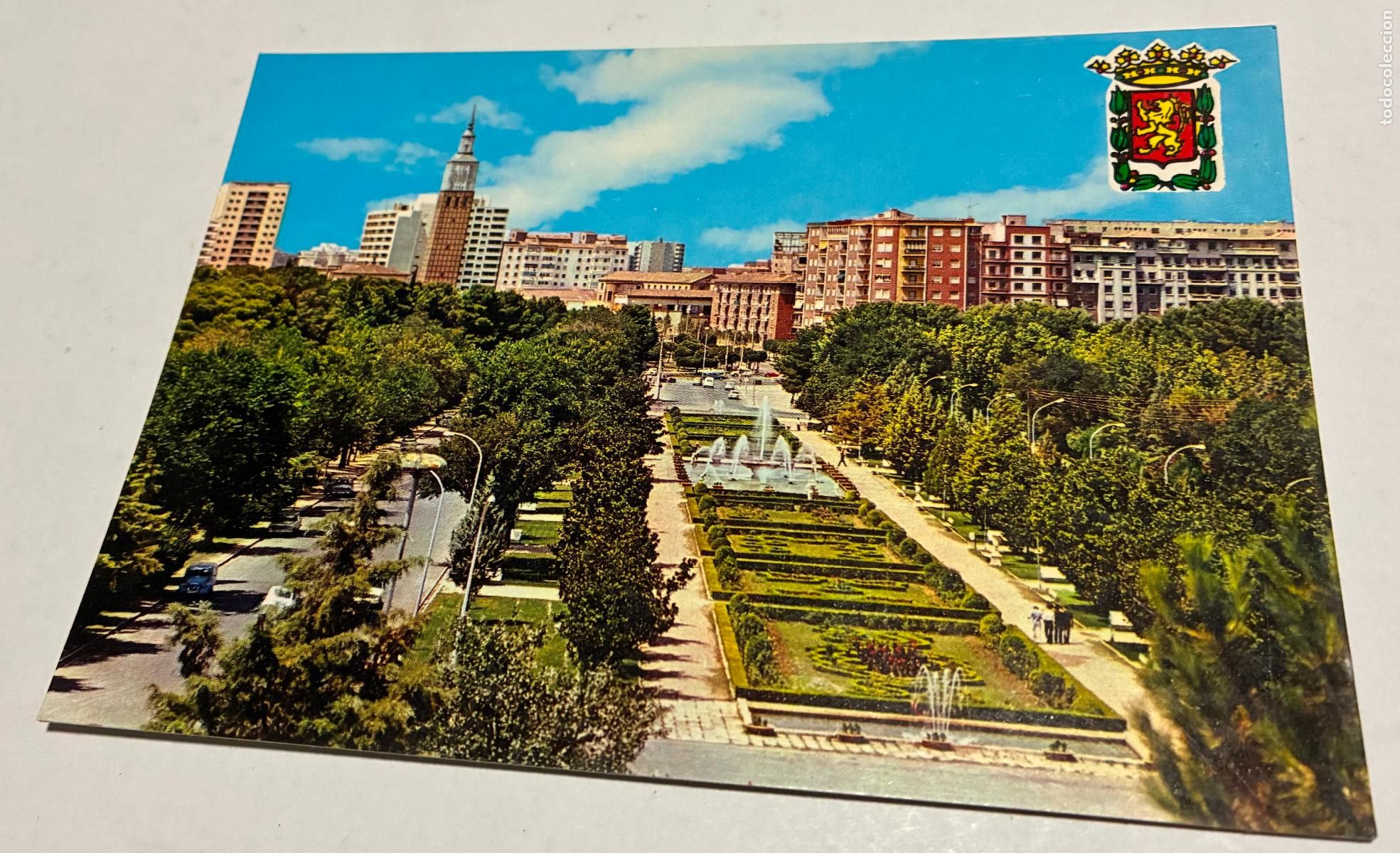 Postales: POSTAL ZARAGOZA PARQUE GENERAL PRIMO DE RIVERA, Actual parque Labordeta