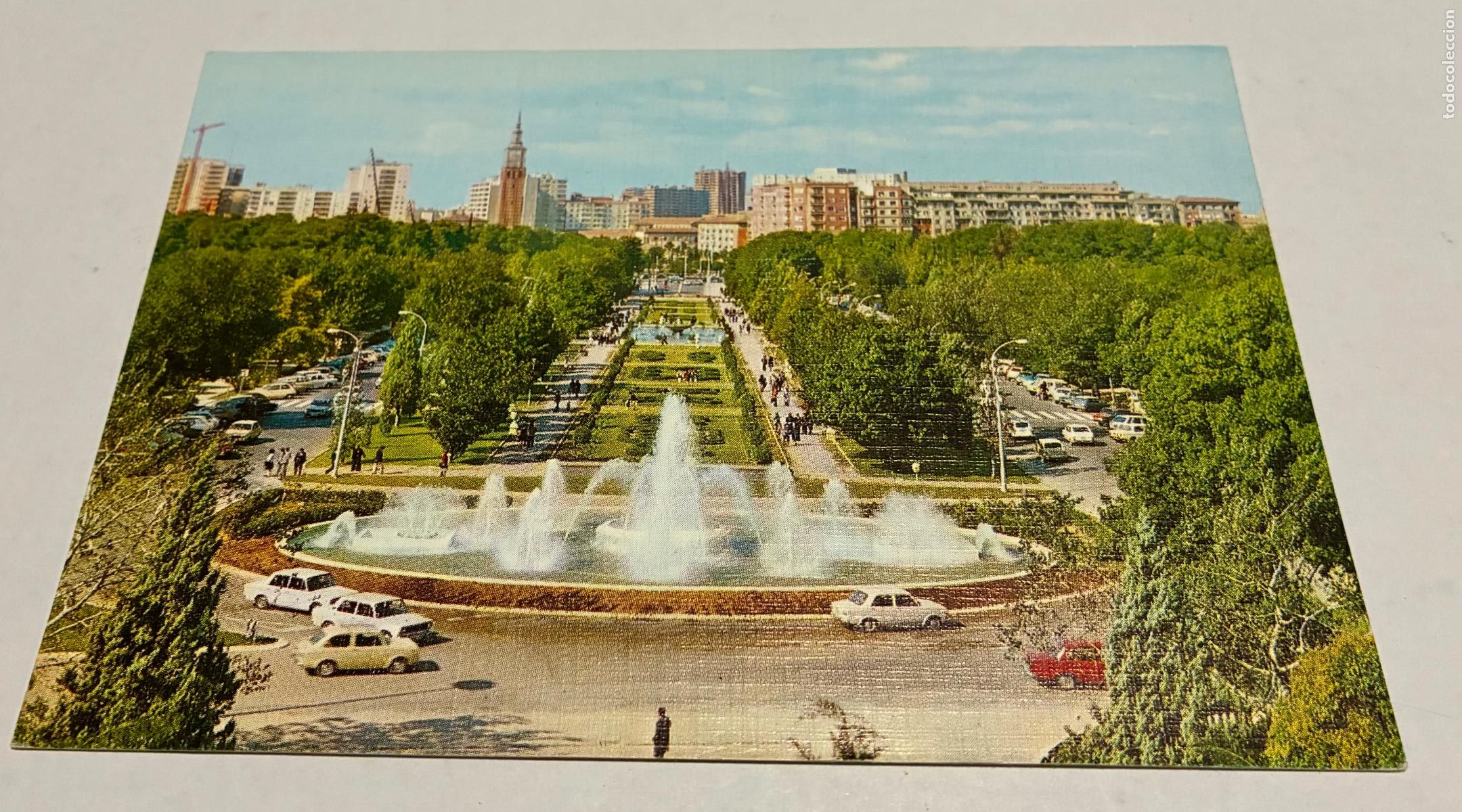Postales: POSTAL ZARAGOZA PARQUE PRIMO DE RIVERA - Foto 1
