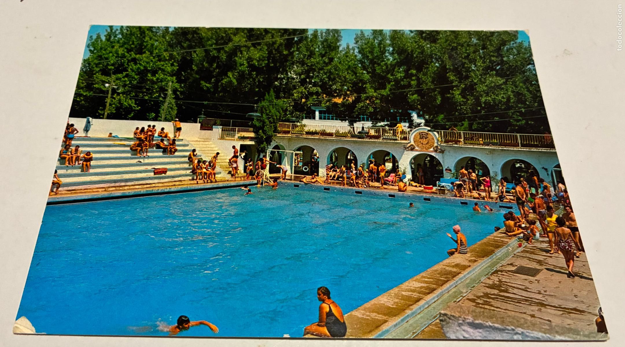 Postales: POSTAL ZARAGOZA CENTRO NATURISTA HELIOS, PISCINA OLIMPICA