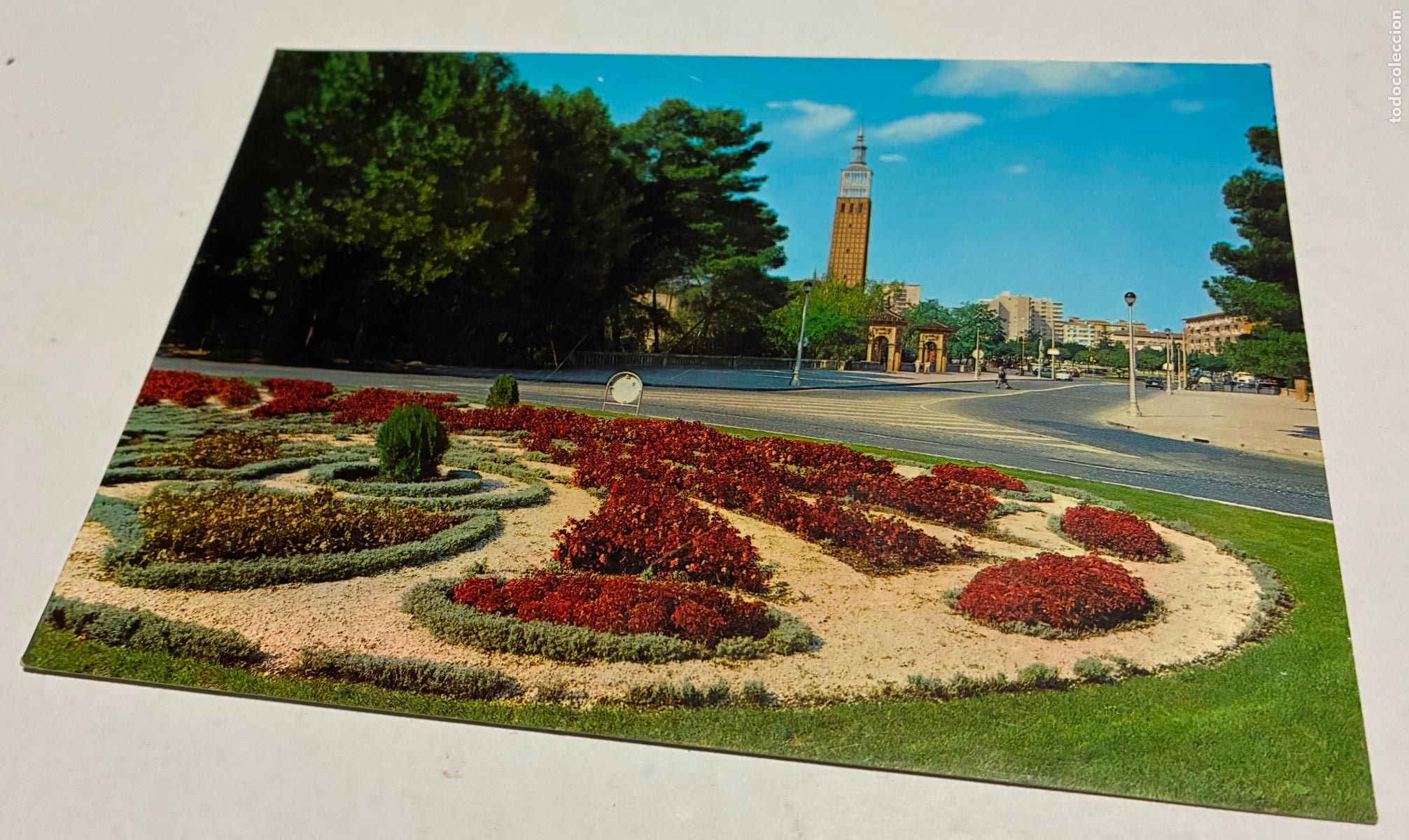 Postales: POSTAL ZARAGOZA ENTRADA PARQUE PRIMO RIVERA