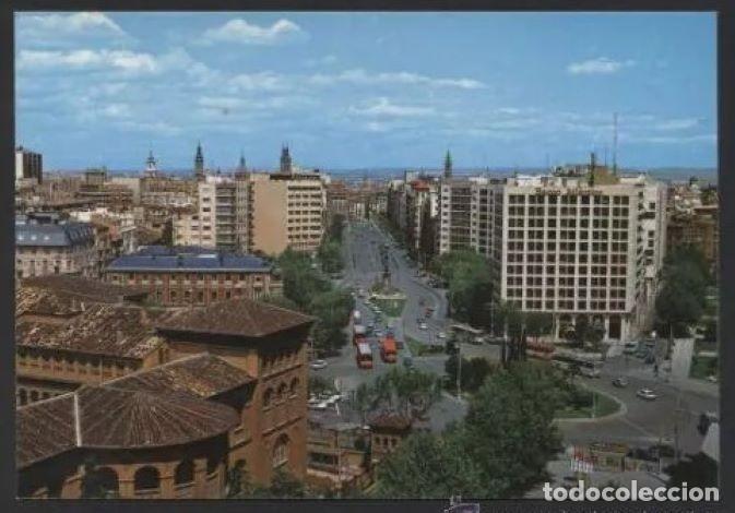 Postkarten: Zaragoza. *Plazas...* Ed. Arribas n&ordm; 326. Escrita.