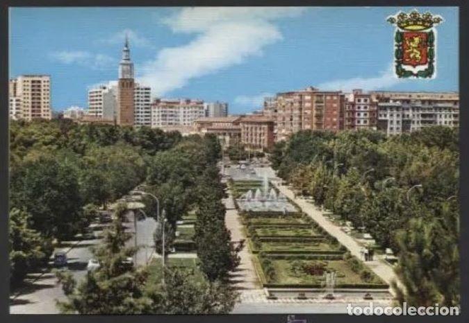 Postales: Zaragoza *Parque...* Ed. C. Josan n&ordm; 52. Gofrada. Nueva.