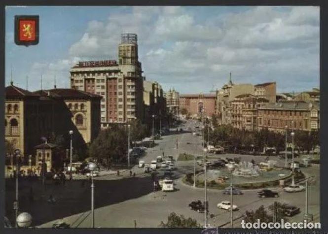 Postais: Zaragoza *Plaza...* Ed. Fisa n&ordm; 357. Circulada.