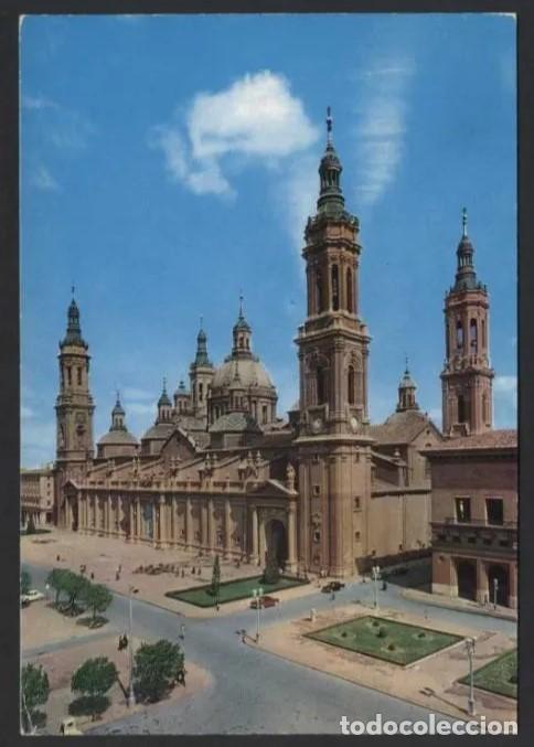 Cartes Postales: Zaragoza *Bas&iacute;lica...* Ed. C. Josan n&ordm; 12. Circulada.