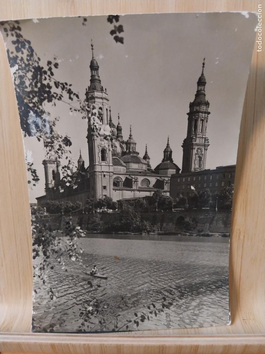Postales: PILAR ZARAGOZA RIO EBRO ED ARRIBAS 1018 CIRCULADA A&Ntilde;OS 60