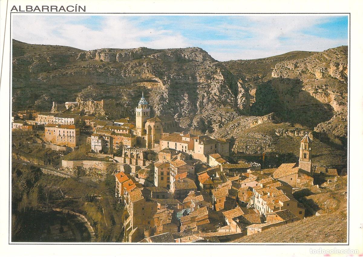 Postales: Postal de Albarrac&iacute;n Teruel Vista General Conjunto Hist&oacute;rico