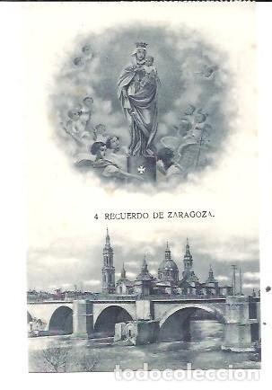 Postales: ANTIGUA POSTAL 4 RECUERDO DE ZARAGOZA