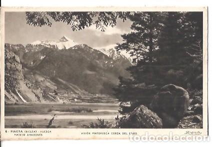 Postales: ANTIGUA POSTAL 6 PINETA BIELSA HUESCA PIRINEO ARAGONES VISION PINTORESCA CERCA DEL LAGO ZERKOWITZ