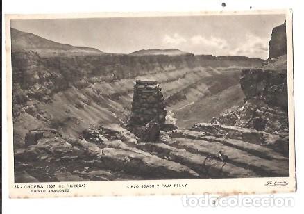 Postales: ANTIGUA POSTAL 34 ORDESA HUESCA PIRINEO ARAGONES CIRCO SOASO Y FAJA PELY ZERKOWITZ