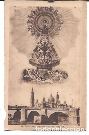 Postales: ANTIGUA POSTAL 41 ZARAGOZA RECUERDO DE ZARAGOZA