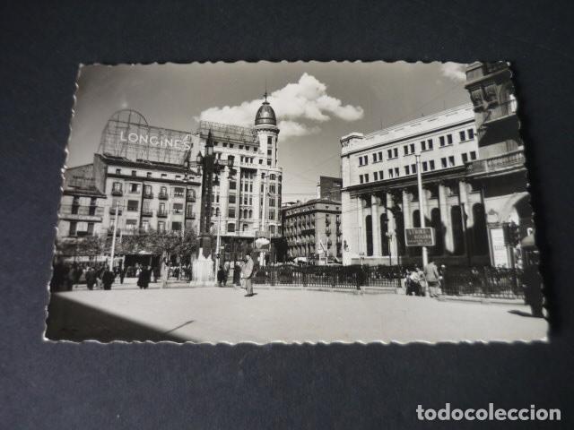 Postcards: ZARAGOZA PLAZA DE ESPA&Ntilde;A VISTA PARCIAL
