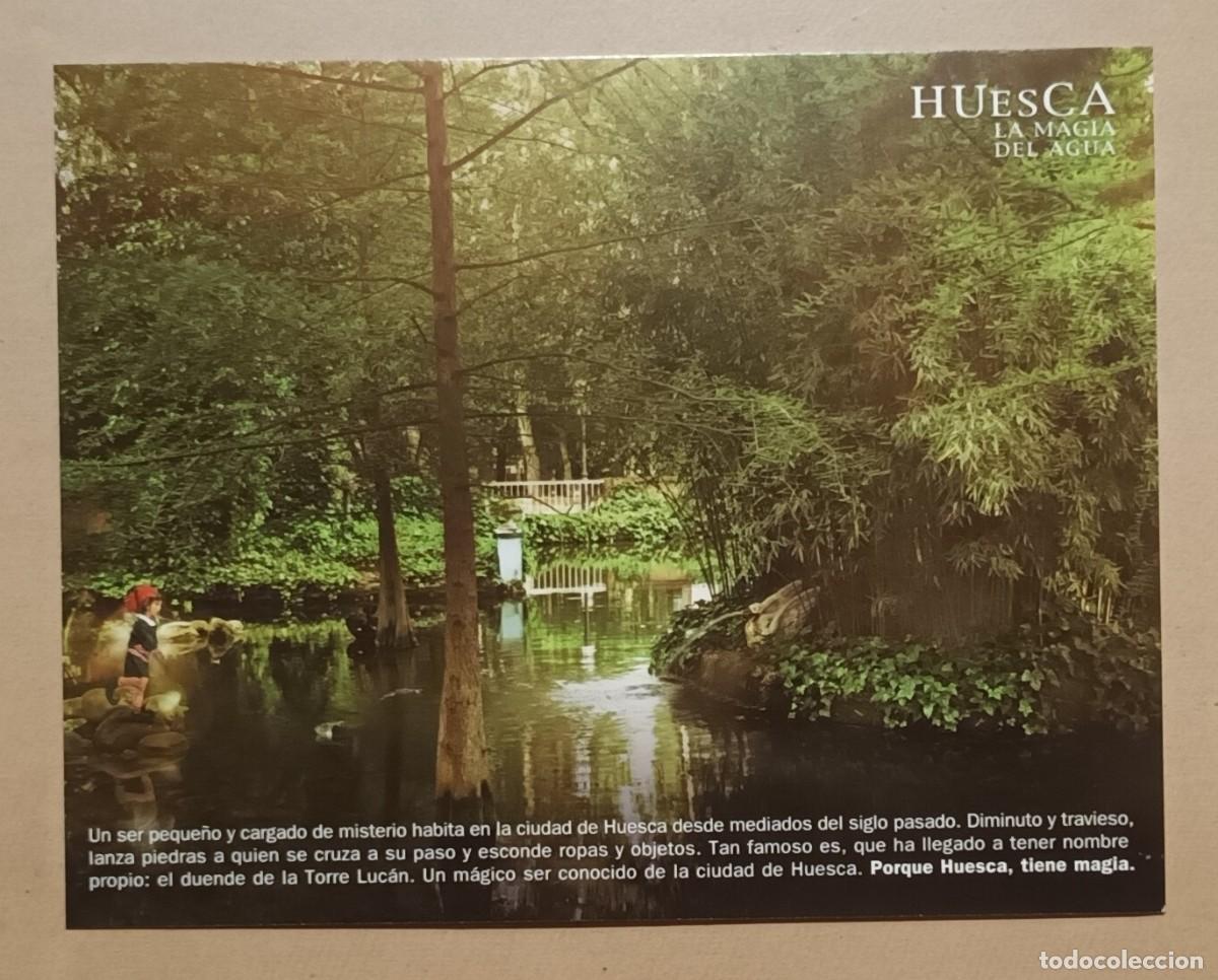 Postales: POSTAL - HUESCA, LA MAGIA DEL AGUA - LA MAGIA DE LA CIUDAD