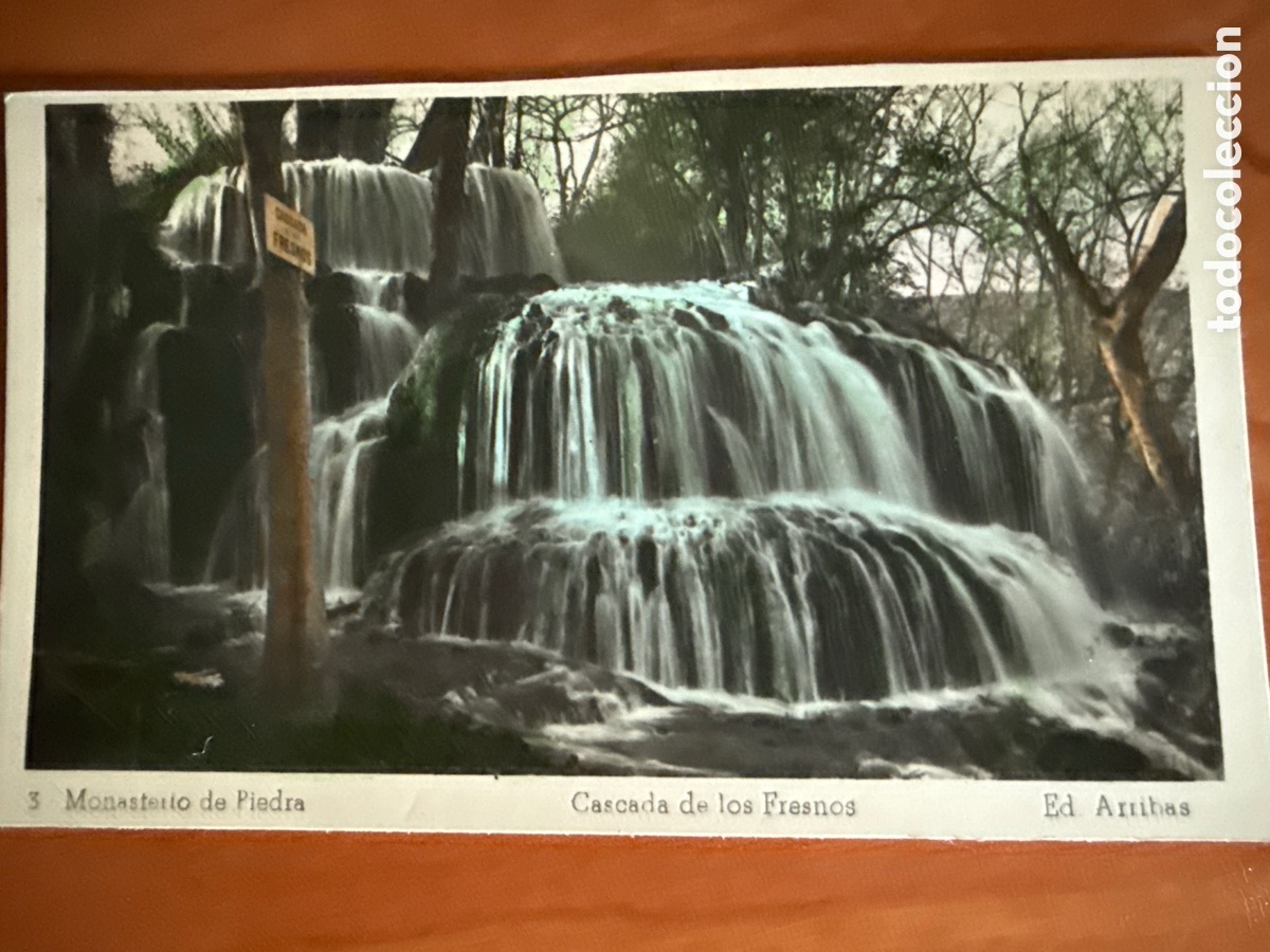 Postales: Monasterio de Piedra. Cascada de los Fresnos