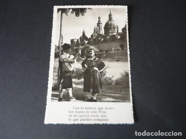 Postales: ZARAGOZA TIPOS JUNTO AL PILAR