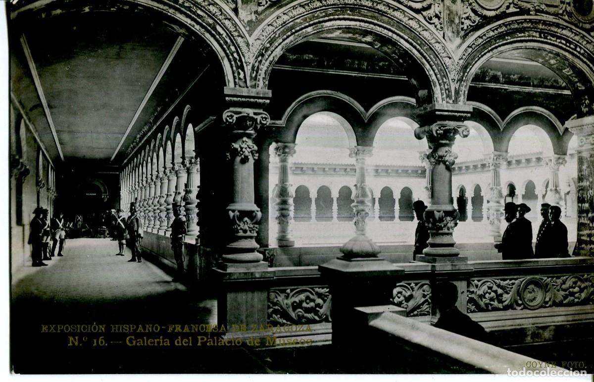 Cartoline: ZARAGOZA-EXPOSICI&Oacute;N HISPANO-FRANCESA-GALERIA DEL PALACIO DE MUSCOS -LB BARTRINA N&ordm; 16
