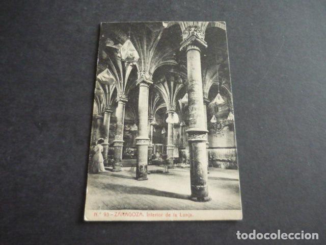 Postales: ZARAGOZA INTERIOR DE LA LONJA - Foto 1