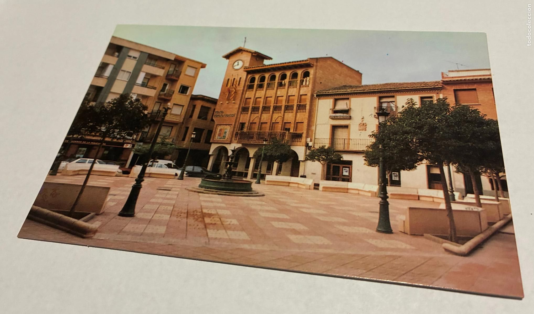 Postales: POSTAL ILLUECA, PLAZA DE ESPA&Ntilde;A Y CASA CONSISTORIAL