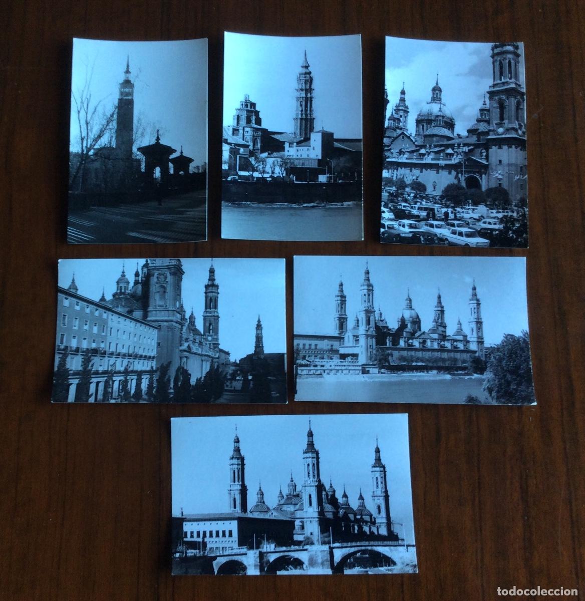 Postales: 6 FOTOGRAF&Iacute;AS FORMATO POSTAL EL PILAR Y VISTAS ZARAGOZA