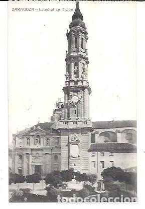 Postales: ANTIGUA POSTAL ZARAGOZA CATEDRAL DE LA SEO M ARRIBAS