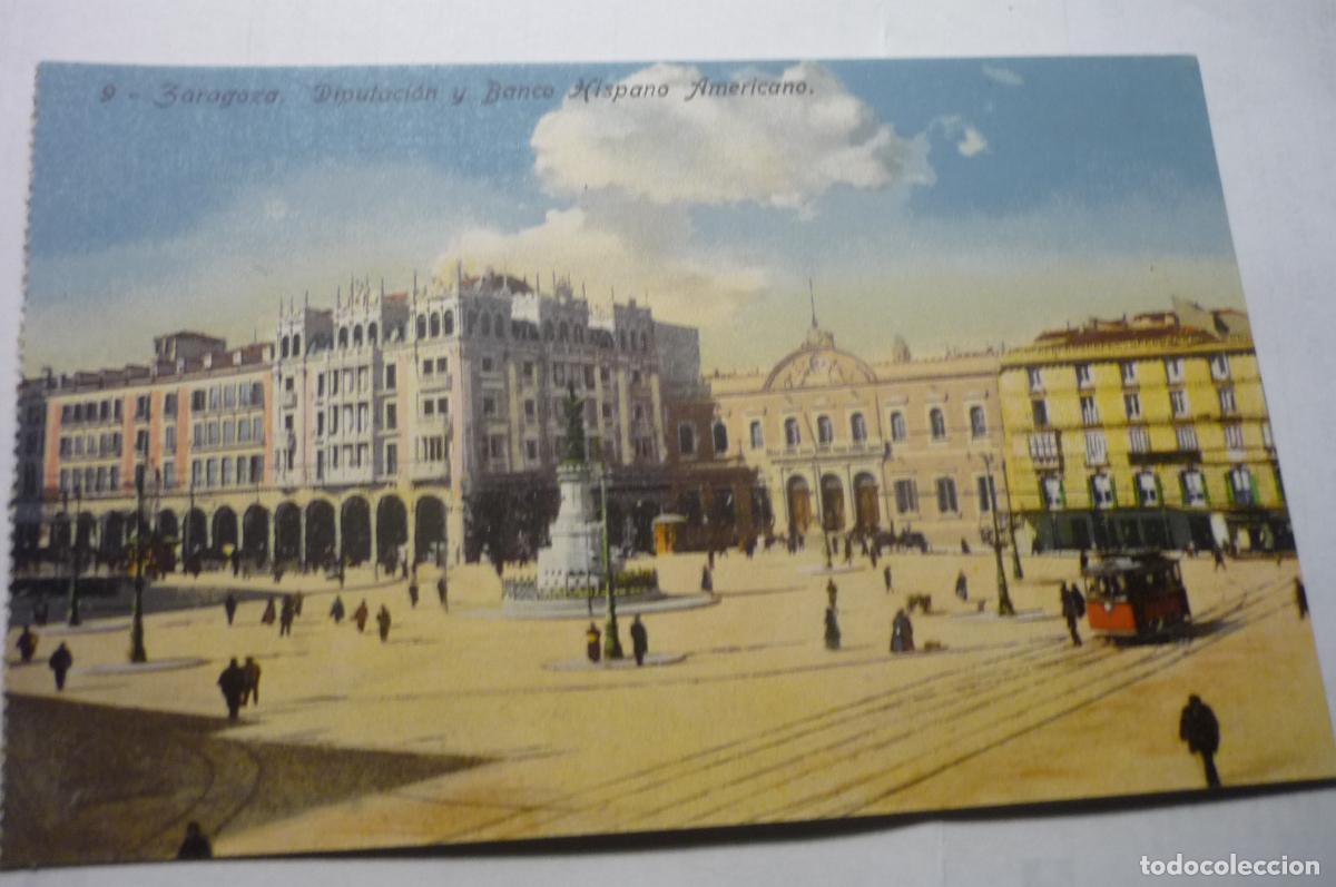 Postales: postal zaragoza diputacion banco hispano americano cm