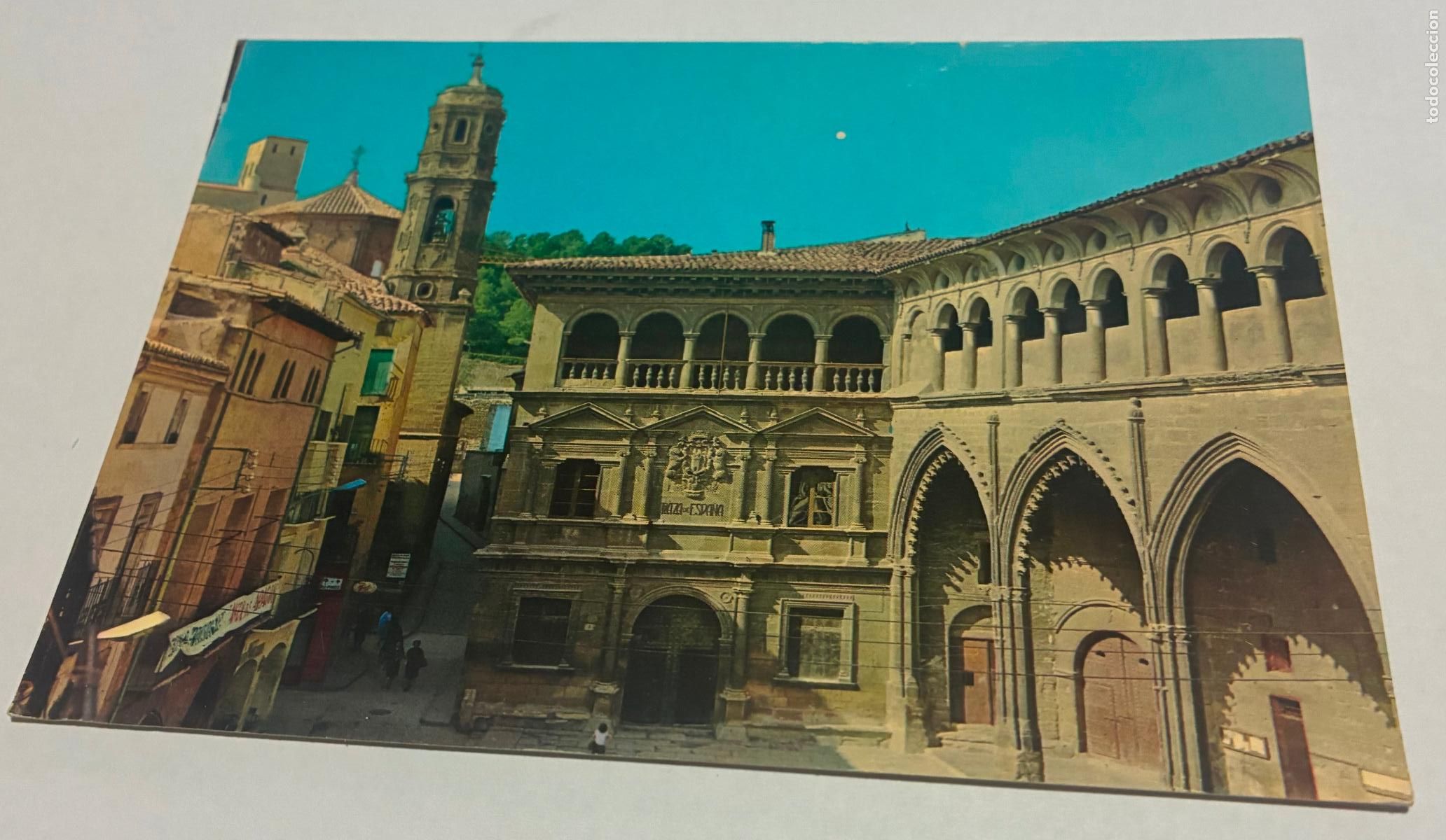Postales: POSTAL ALCA&Ntilde;IZ PALACIO MUNICIPAL Y LONJA