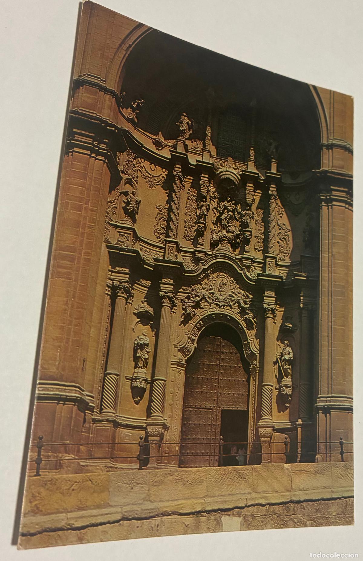 Postales: POSTAL ALCA&Ntilde;IZ FACHADA DE LA EX COLEGIATA DE STA MARIA LA MAYOR