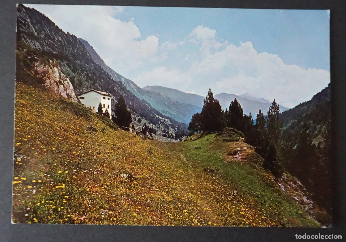 Postales: Benasque (Pirineo Aragones),Valle de Estos, refugio EL CANTAL postal sin circular del a&ntilde;o 1970
