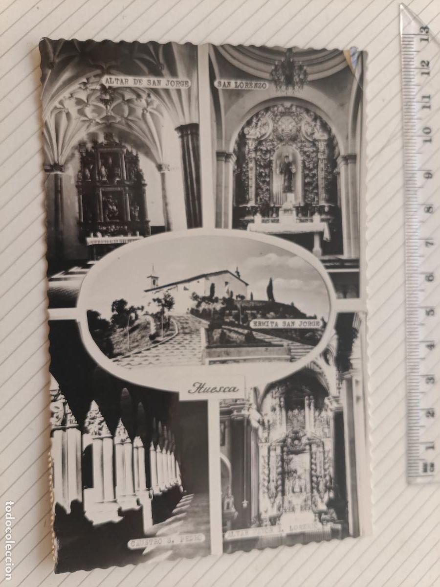 Postales: Huesca, postal formato antiguo - Foto 1