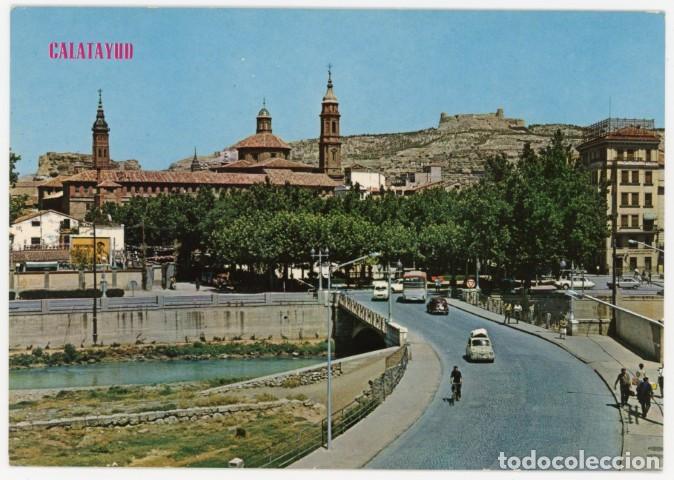 Postales: em04518 calatayud vista parcial al fondo el castillo 1968 ed paris n&ordm;531 escrita seat 600