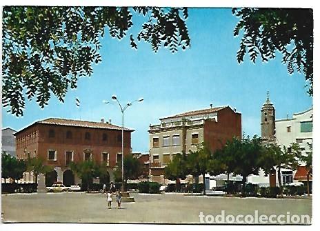 Postales: AYUNTAMIENTO Y TORRE DE LA IGLESIA.- BINEFAR / HUESCA