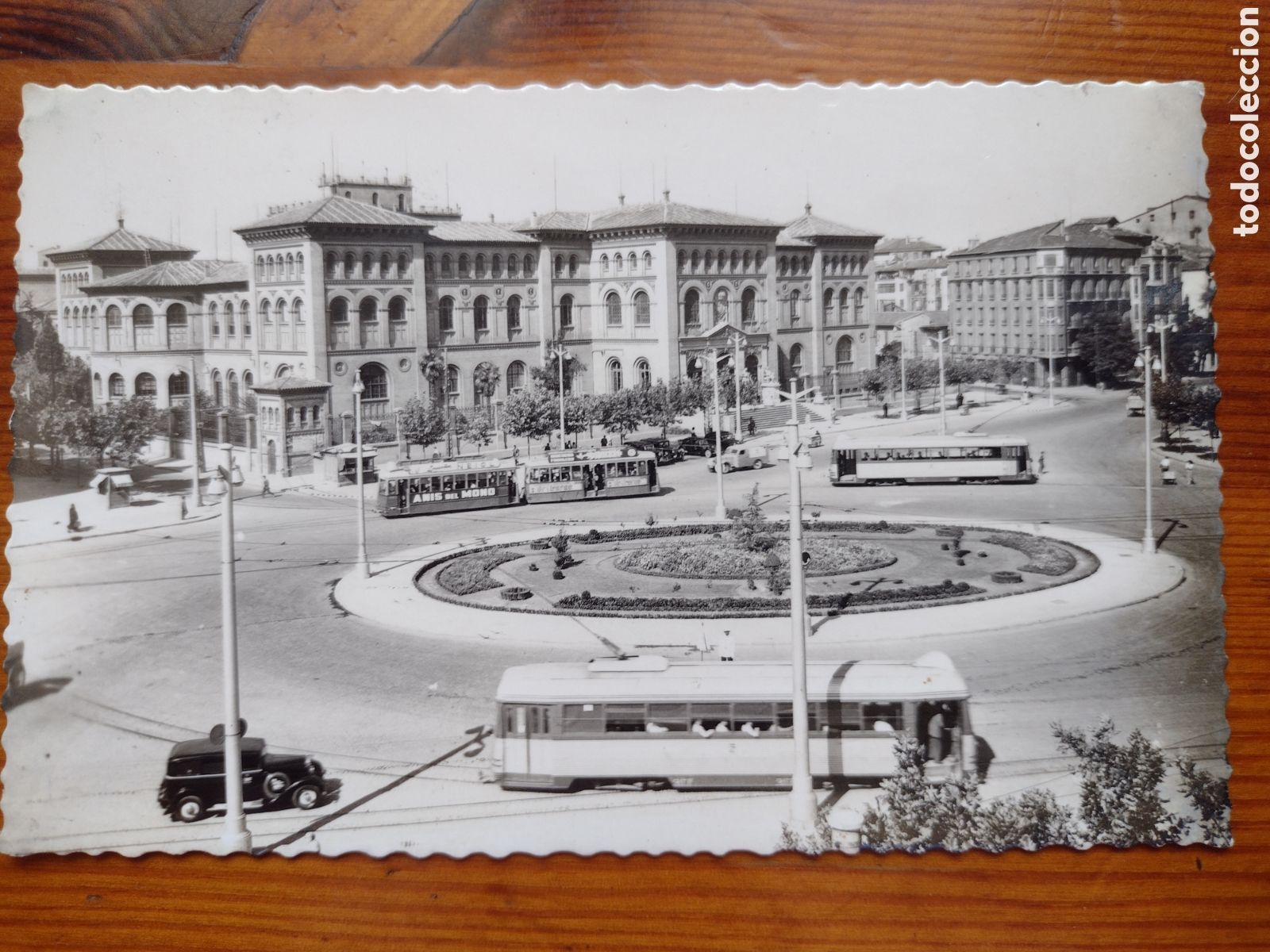 Postales: Postal a&ntilde;os 50 Zaragoza, circulada, b/n