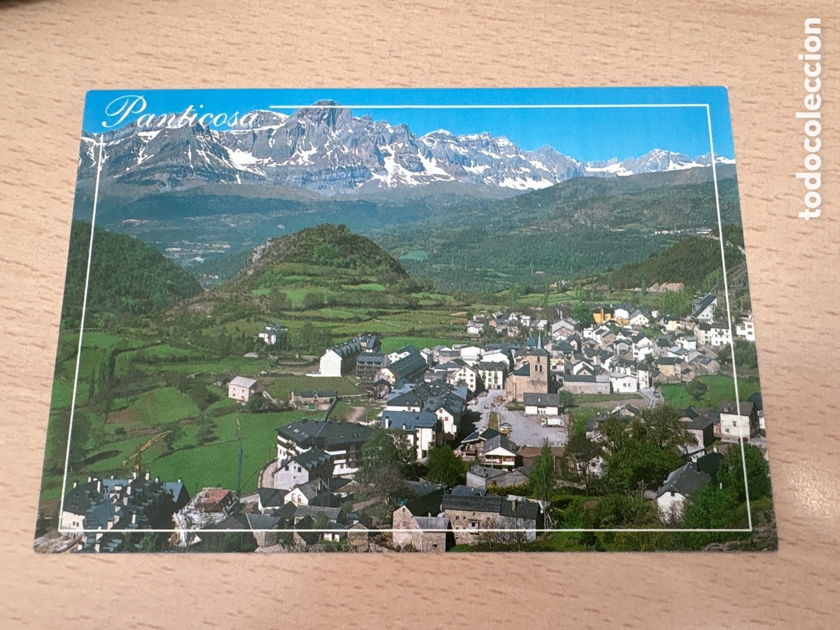 Postales: Panticosa (Valle de Tena). Vista general y Pe&ntilde;a Telera al fondo. Circulada. ASM
