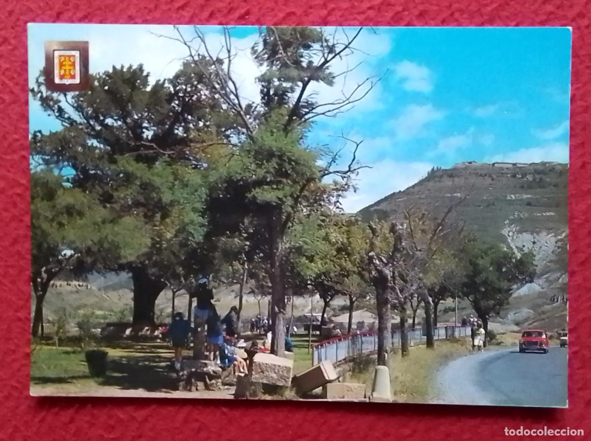 Postales: POSTAL POST CARD HUESCA PIRINEO ARAGON&Eacute;S JACA PERLA DEL PIRINEO &Aacute;RBOL DE LA SALUD AL FONDO RAPITAN..