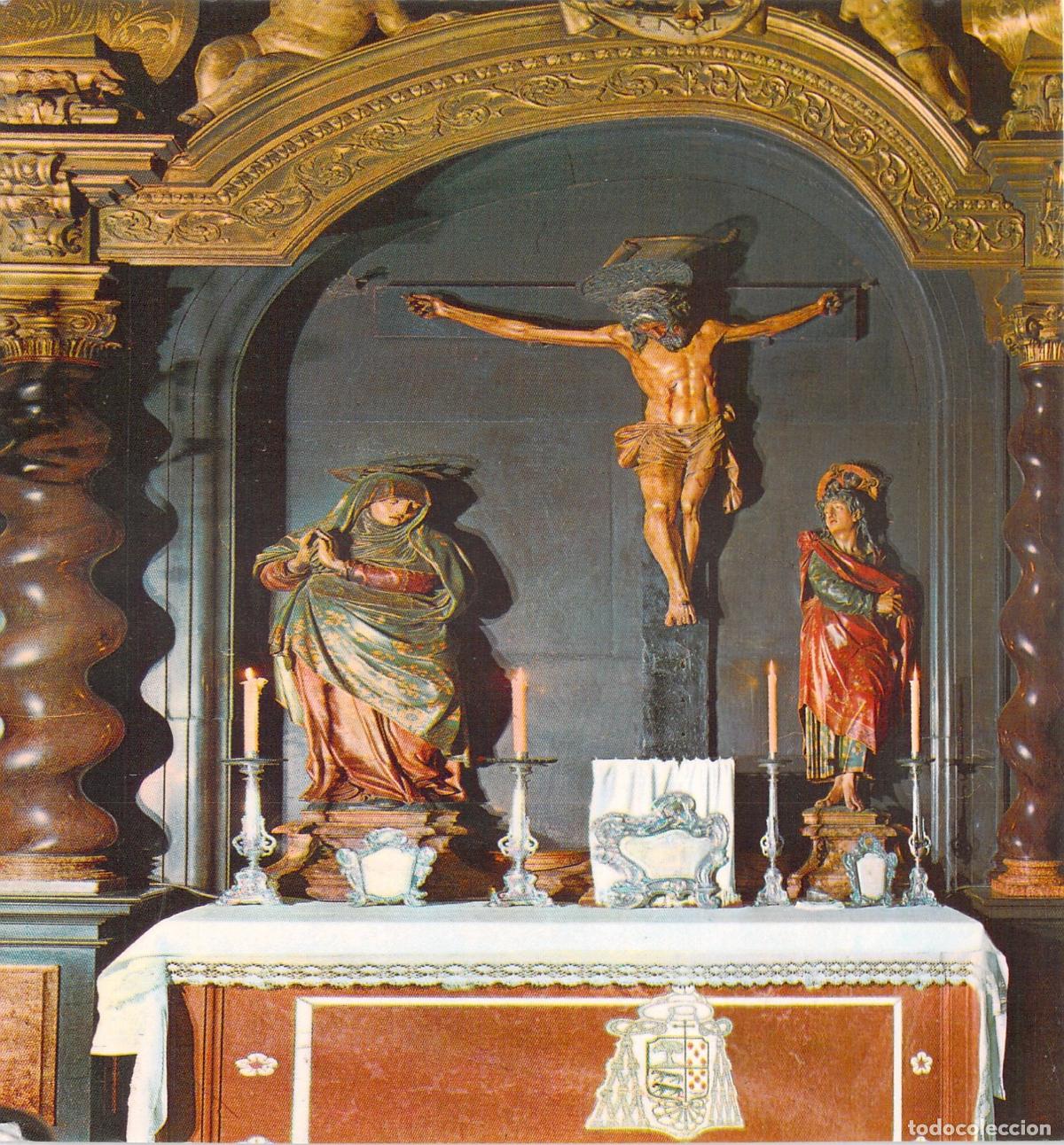 Postales: Postal de Zaragoza: Altar del Santo Cristo, Catedral de la Seo