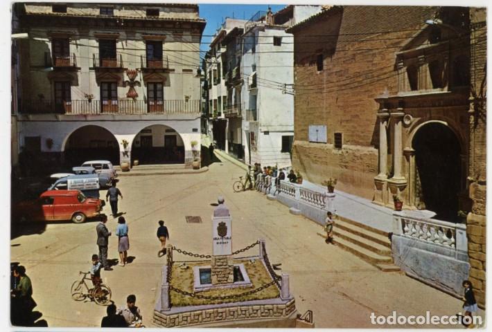 Postales: em04567 Albalate Del Arzobispo Plaza Del Generalisimo Y Ayuntamiento 1969 Vistabella N&ordm;4 circulada
