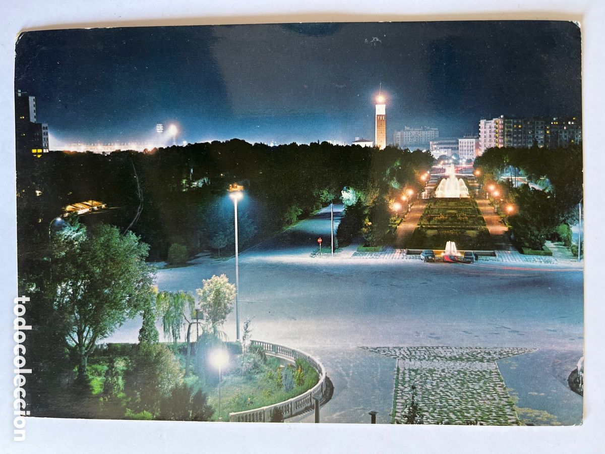 Postales: POSTAL. Zaragoza. Parque de Primo de Rivera. 1965
