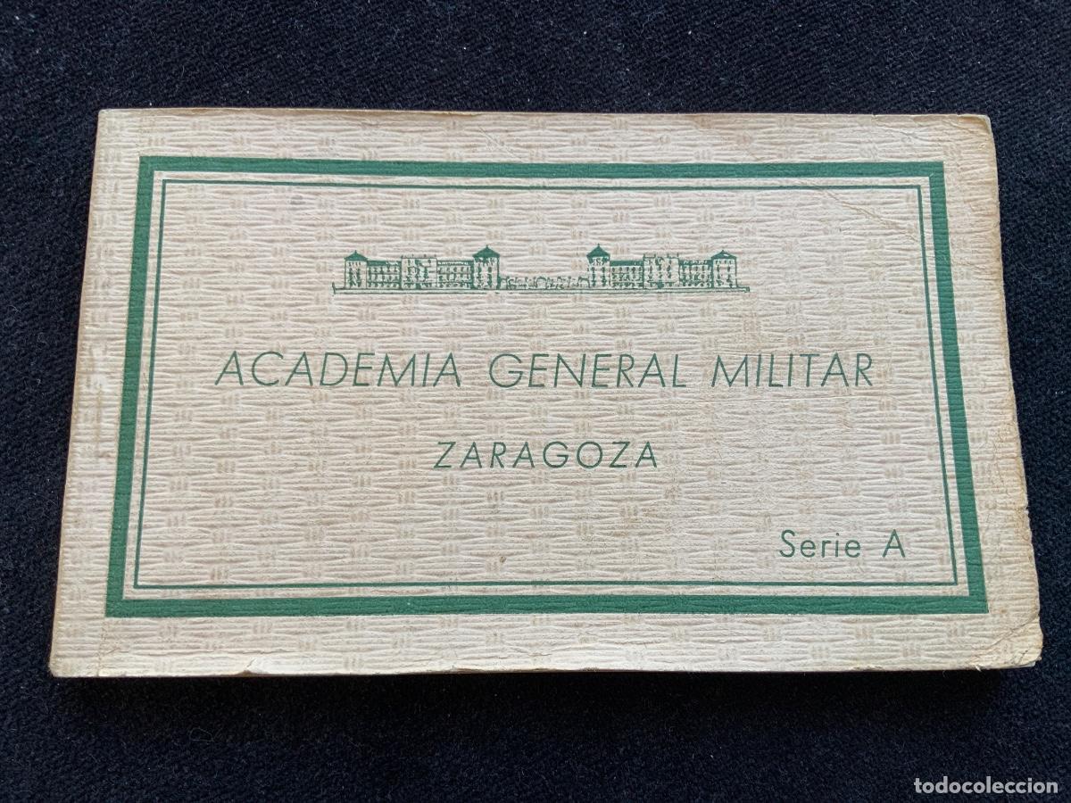 Postales: Bloc de 21 postales academia militar de zaragoza, serie a, riusset , barcelona, huecograbado.
