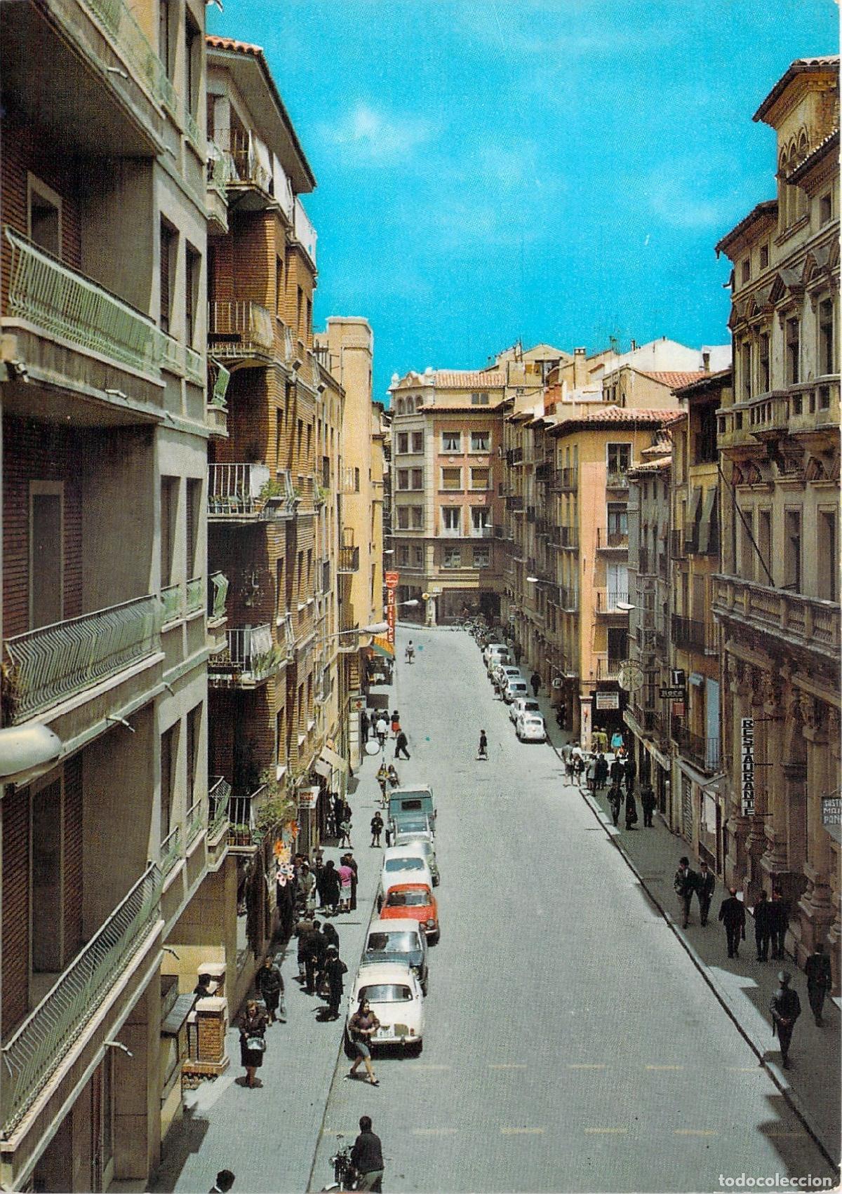 Postales: Postal de la Calle Ram&oacute;n y Cajal en Teruel con Vista Urbana