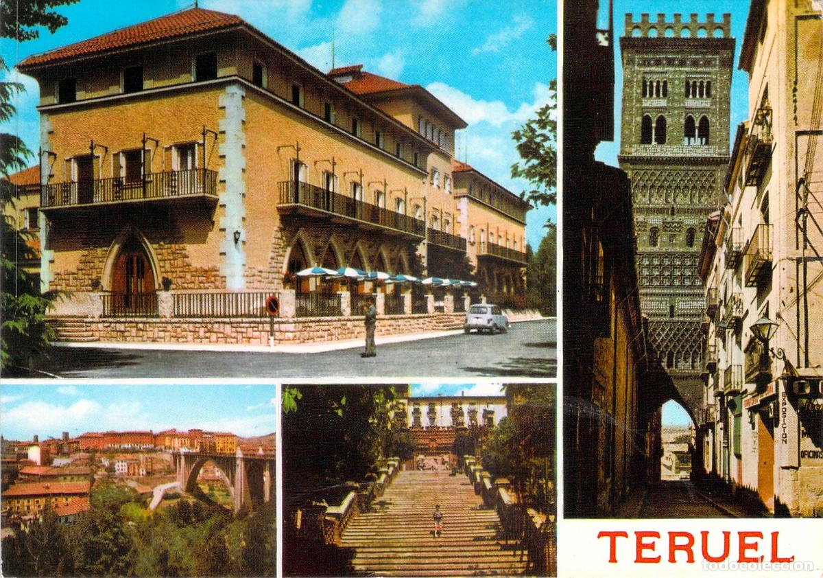 Postales: Postal Tur&iacute;stica de Teruel, Torre del Salvador y Escalinata