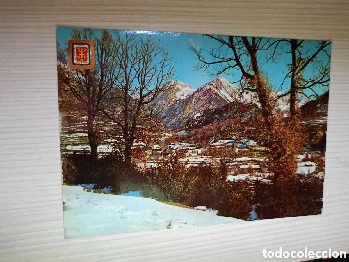 Postales: POSTAL - PIRINEO ARAGONES HUESCA EL PUEYO DE JACA - VISTA GENERAL - ESCUDO DE ORO usada