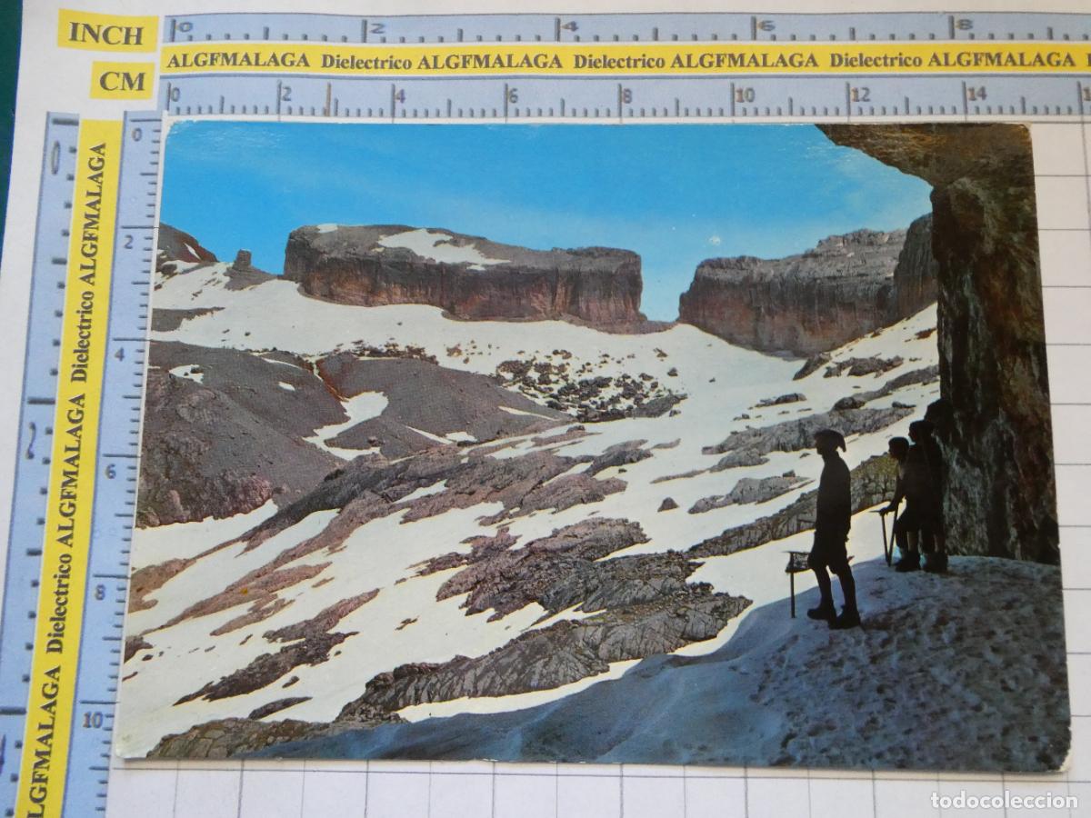 Postales: POSTAL DE HUESCA. A&Ntilde;O 1966. PARQUE NACIONAL DE ORDESA BRECHA DE ROLD&Aacute;N ESCALADORES 10 SICILIA. 3037