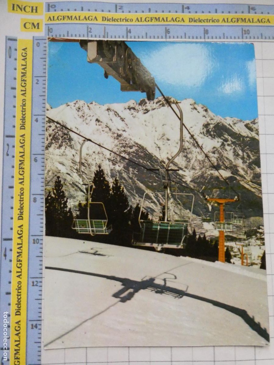 Postales: POSTAL DE HUESCA. A&Ntilde;O 1971. ESTACI&Oacute;N ESQU&Iacute; DE CERLER VALLE DE BENASQUE TELESILLA 65 SICILIA. 3050